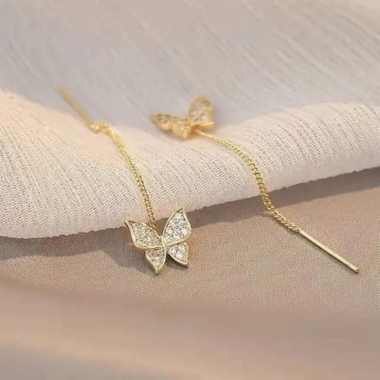 TITLIYA TITLI-003 – Golden Butterfly Shape Korean earring