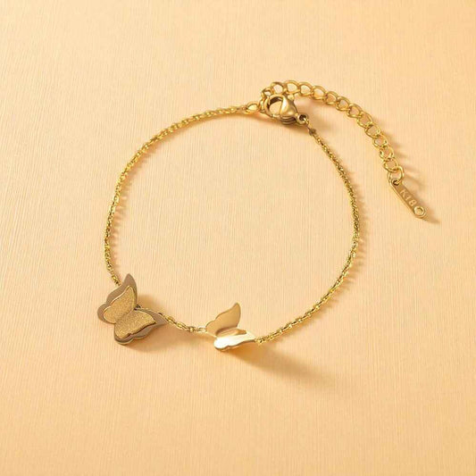 TITLIYA TITLI-032 – Glitter Butterfly Chain Bracelet