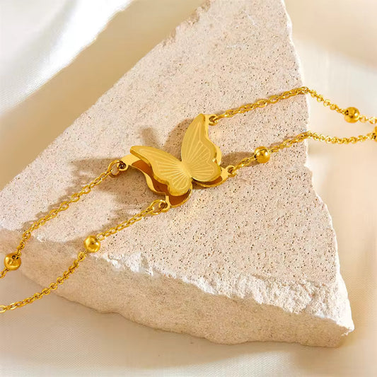 TITLIYA TITLI-037 – Pearl Butterfly Chain Bracelet