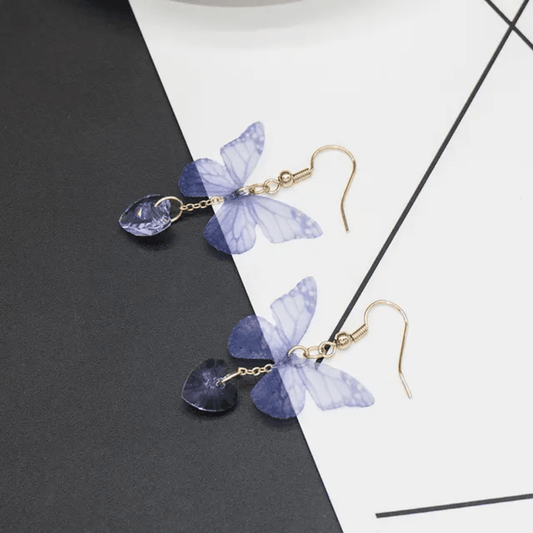 TITLIYA TITLI-030 – Purple Butterfly Soft Korean earring