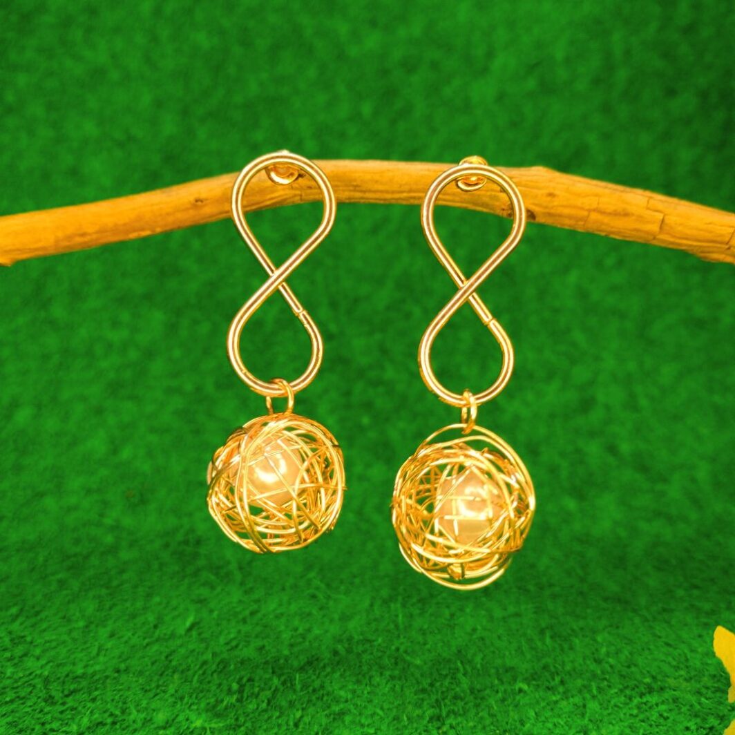 Bird Nest Infinity Drop Earrings for Women