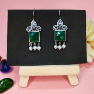 Buy Green Drop Earrings for Women Girls Online Jewellery Craft