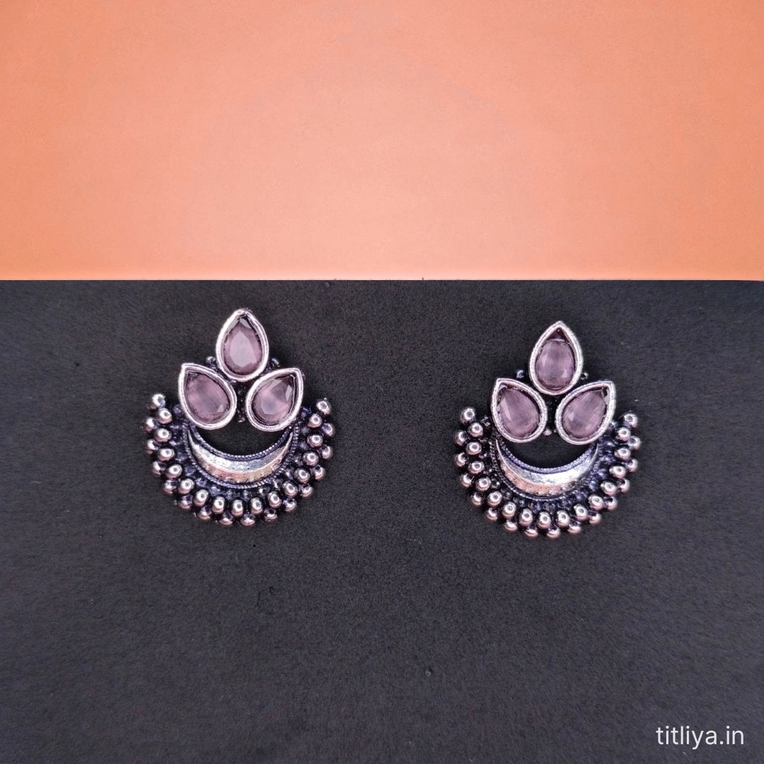 Light Pink Stud Earrings