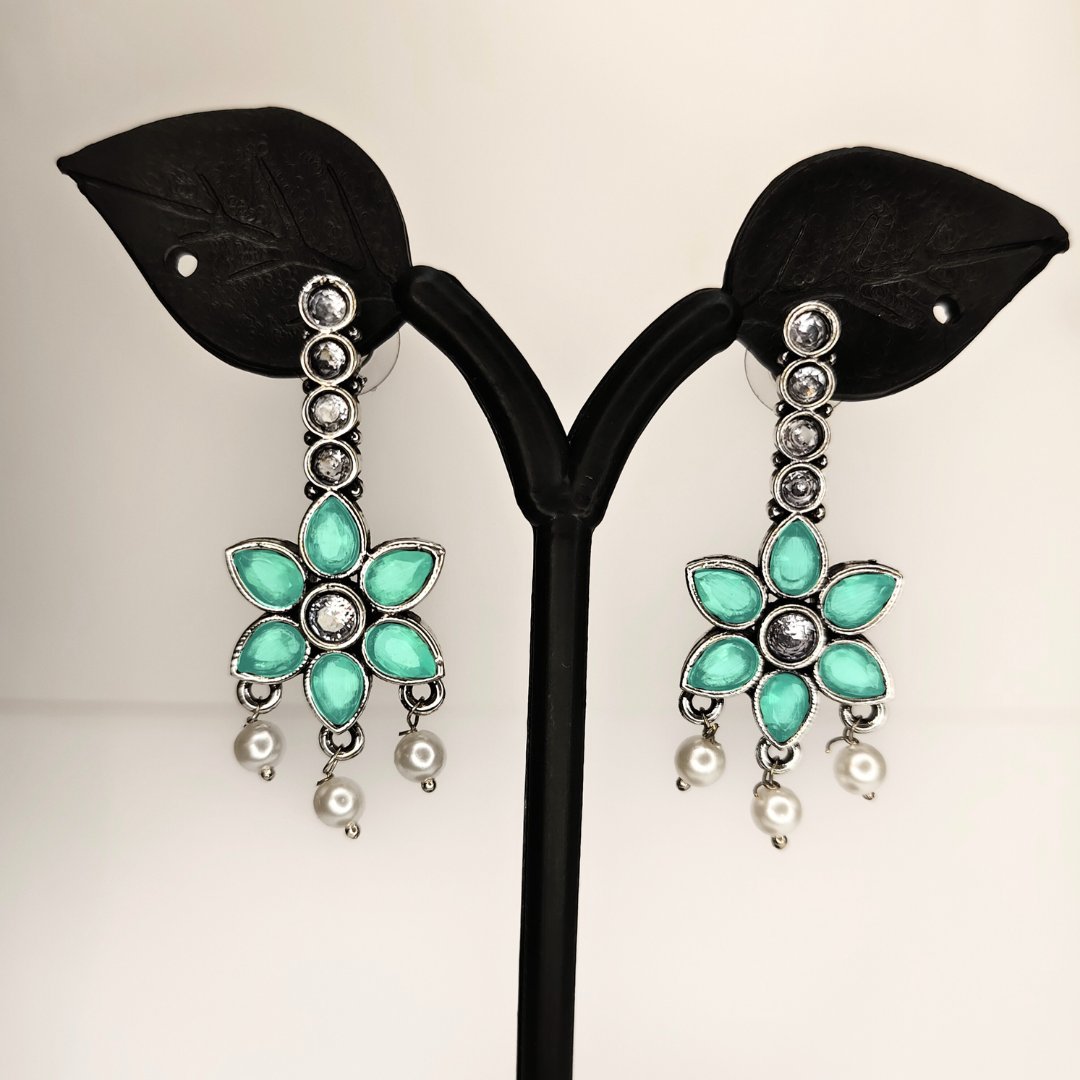 Mint Green Drop Earrings for Women