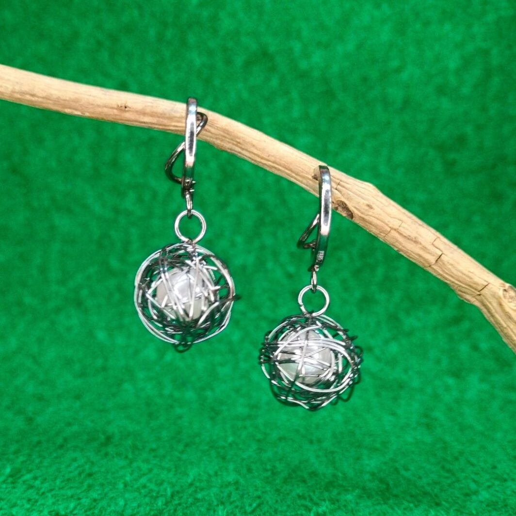 Stainless Steel Western Stylish Wire Wrapped Dangler Earrings