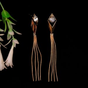 gold plated big hanging earrings jc215