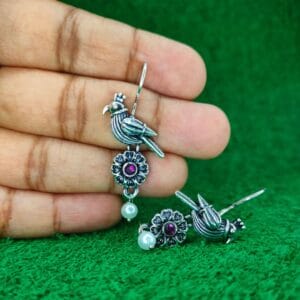 handcrafted bird hanging earrings jc22