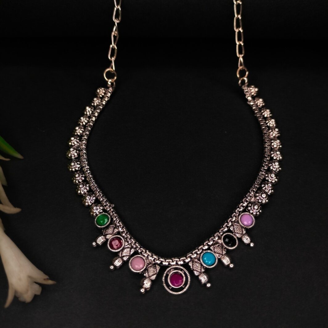 Beautiful Multicolor Choker Necklace for Girls