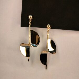 Buy Trendy Style Gold Plated Long Dangler Earrings Online