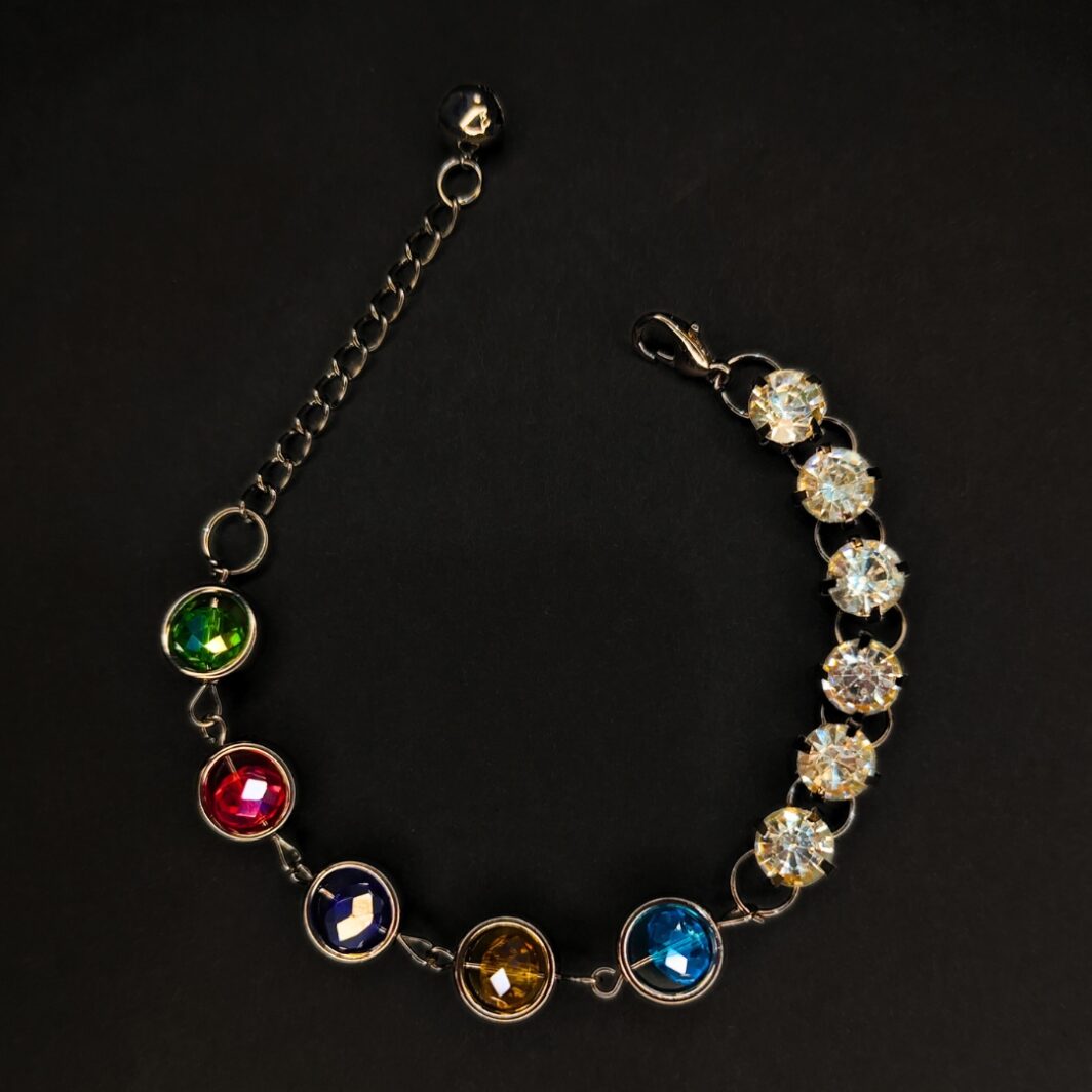 Multicolor Beaded Chain Bracelet for Girls and Women