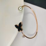 Butterfly and Diamond Bracelet Rose Gold for Girls