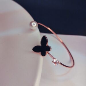 Rose Gold Butterfly Bracelet for Girls 3