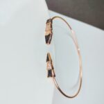 Rose Gold-Toned Arrow Diamond Bracelet for Women