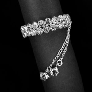 Silver Diamond Elastic Bracelet for Girls JC285