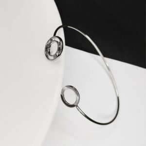 Simple Cuff Silver Bracelet for Women Latest Fashion Kada