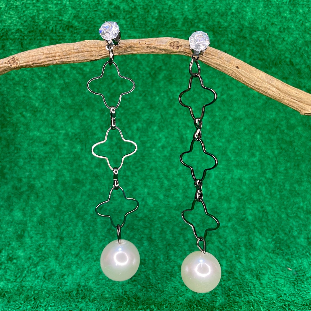 Tassel White Pearl Earrings JC235