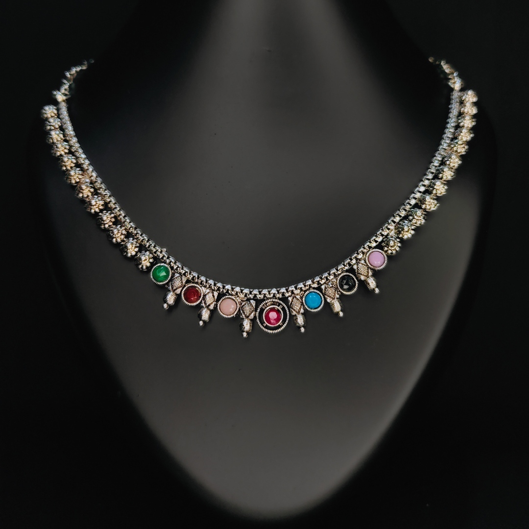 multicolor choker necklace for girls jc293