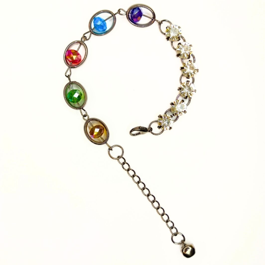 multicolor stone chain bracelet JC260